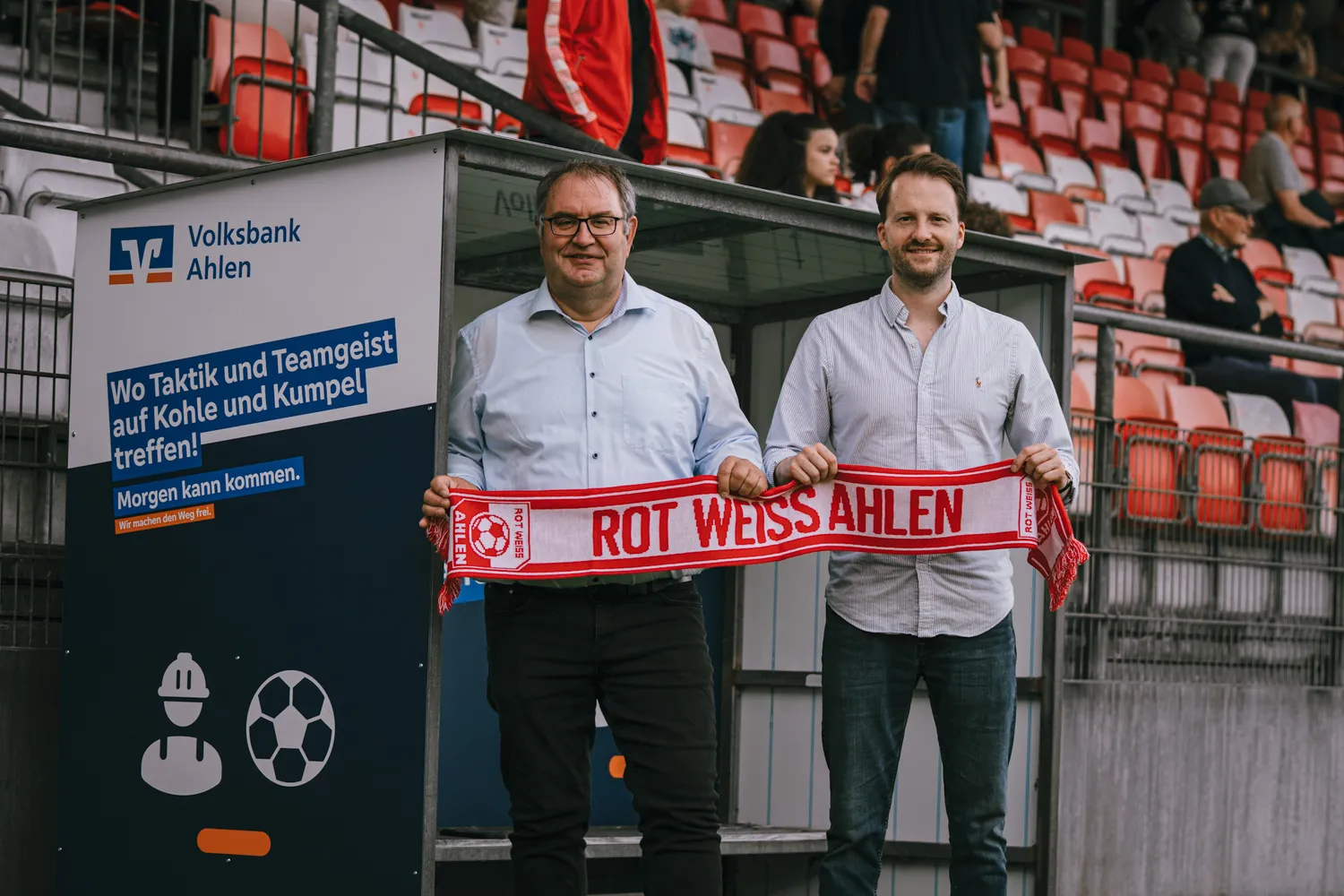 Rot Weiss Ahlen stellt die neue "Fangrube" vor