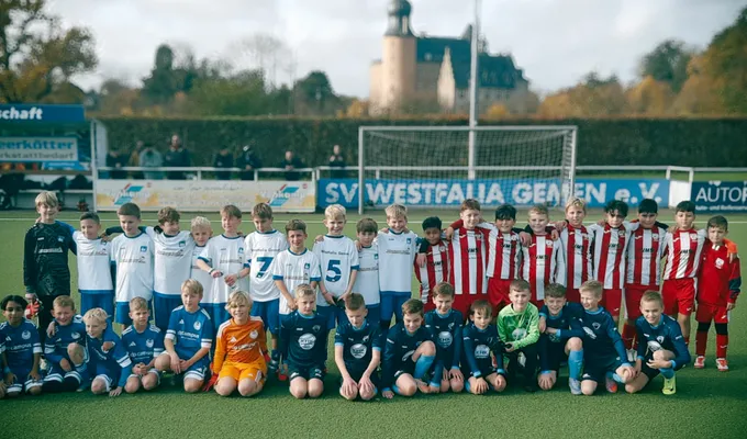 U10 beim Leistungsvergleich in Gemen aktiv