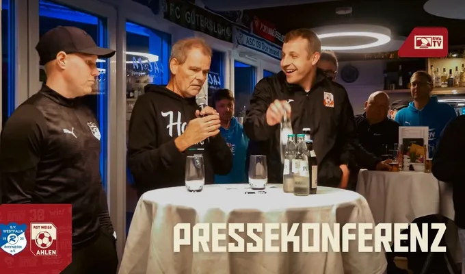 Pressekonferenz | Westfalia Rhynern - Rot Weiss Ahlen 1:2