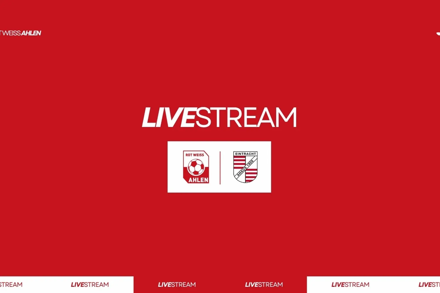 LIVESTREAM: RW Ahlen - FC Eintracht Ahaus