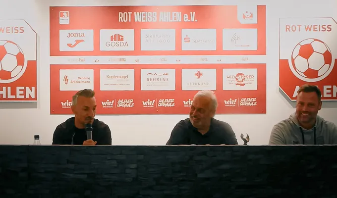  Pressekonferenz | RW Ahlen : SV Eintracht Ahaus (7:1)