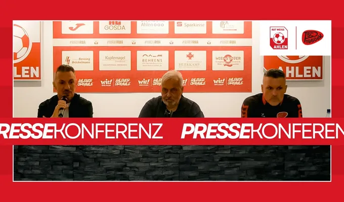Pressekonferenz | RW Ahlen - SC Peckeloh 