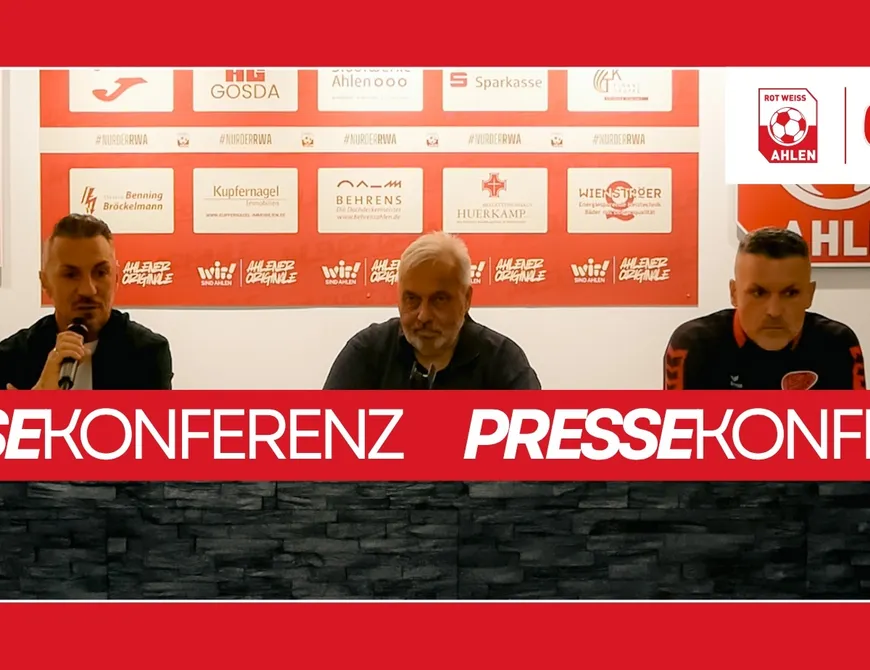 Pressekonferenz | RW Ahlen - SC Peckeloh 