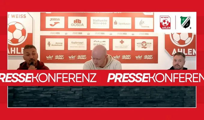Pressekonferenz | RW Ahlen - SV Rödinghausen