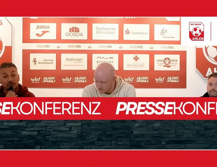 Pressekonferenz | RW Ahlen - SV Rödinghausen